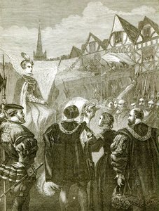 Queen Elizabeth Entering London by English School